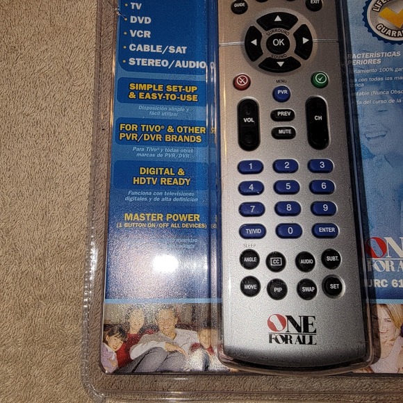 Universal Remote One For All 6-Device PVR/DVR URC-6131n Easy To Use - Picture 5 of 11